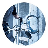Masini  de mana pentru taiat cu discuri sau discuri inel